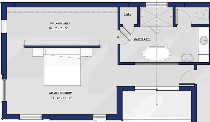 Partition design for bedroom