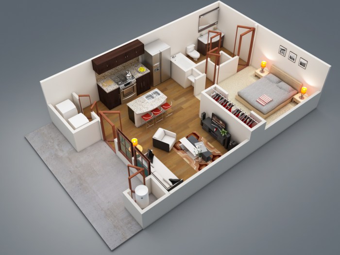 1 bedroom house design