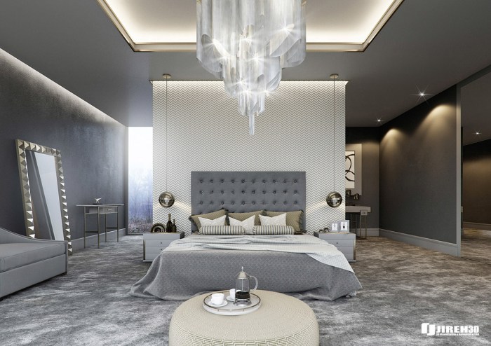 Luxury interior bedroom design