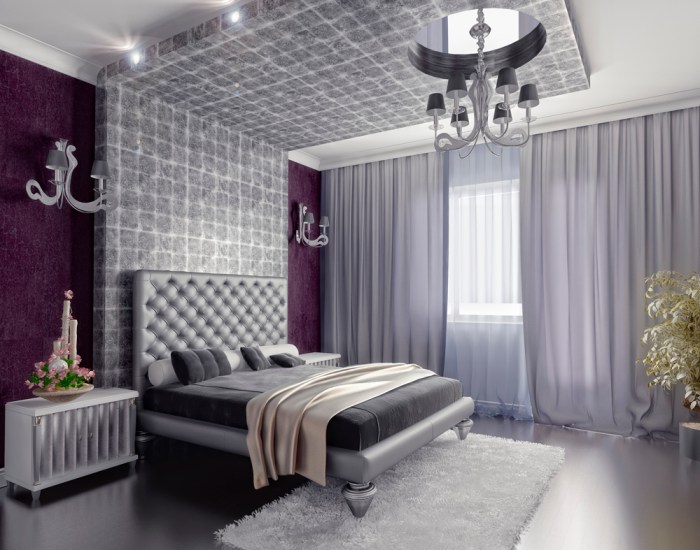 Silver Bedroom Design Ideas