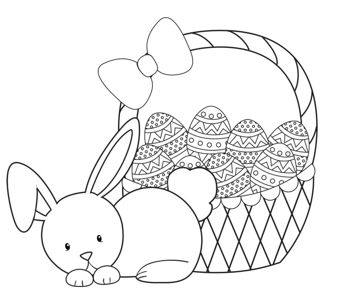 Free easter coloring pages for kids printable