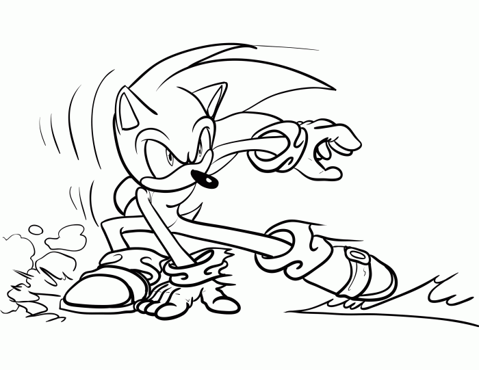 Free Sonic Coloring Pages A Colorful Adventure