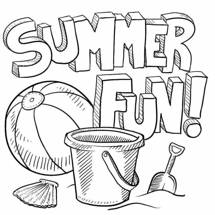 Summer Coloring Pages for Kids A Comprehensive Guide