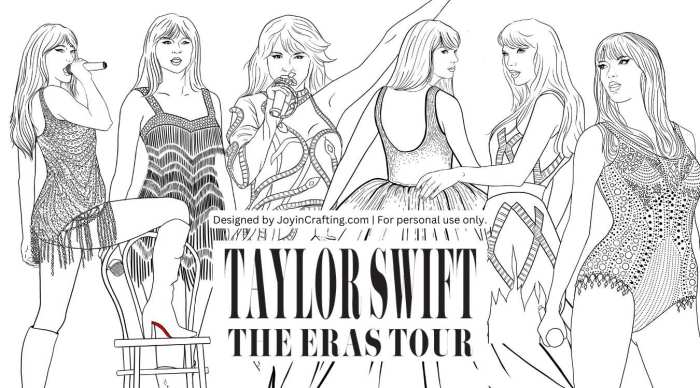 Coloring pages for kids taylor swift