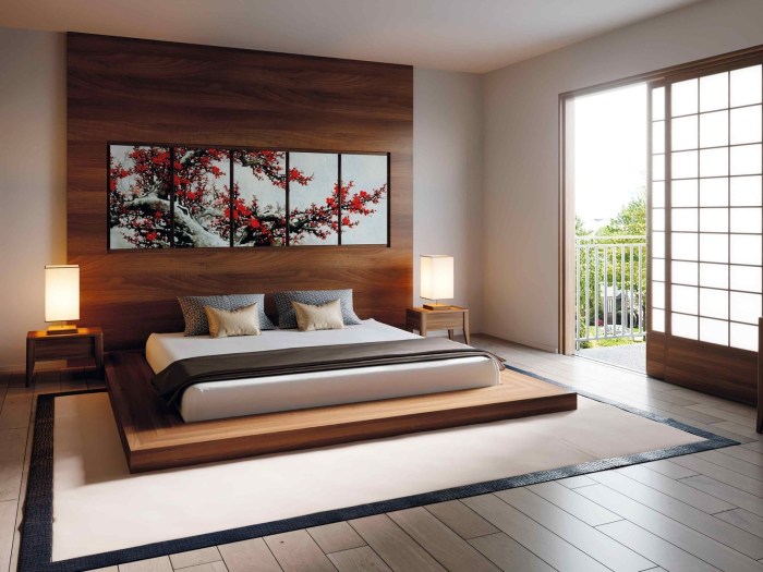 Japanese Bedroom Design for Small Space