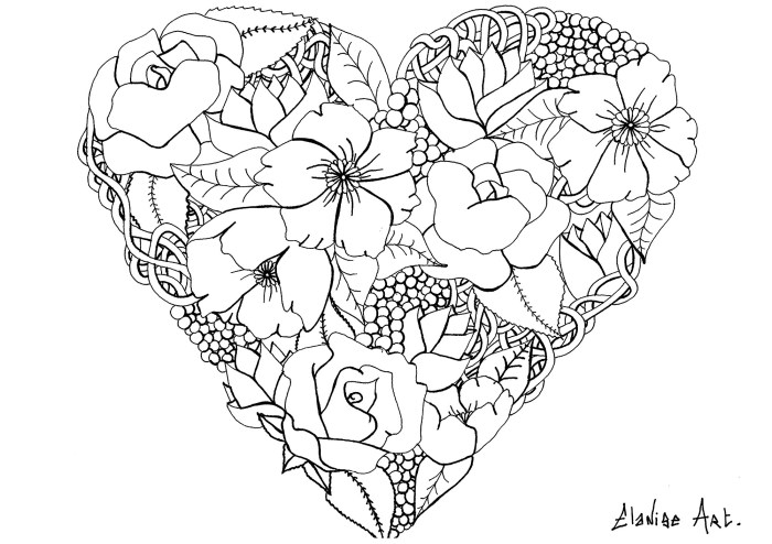 Flower coloring sheets kids