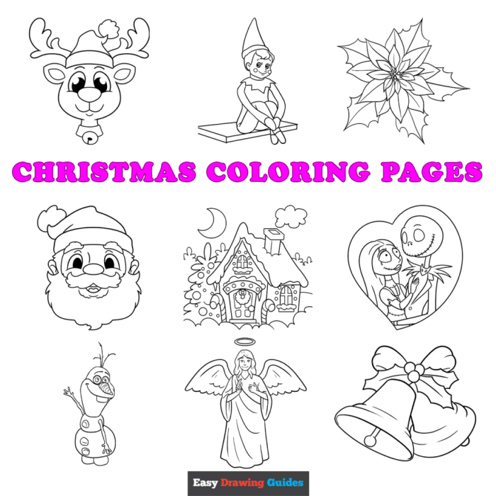 Kids Christmas Coloring Page Designs