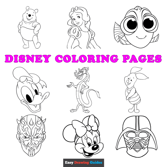 Disney coloring pages for kids printable