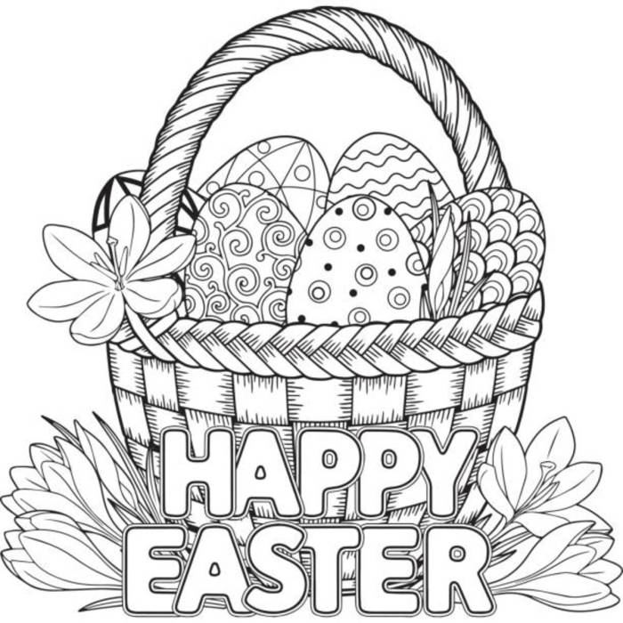 Free easter coloring pages for kids printable