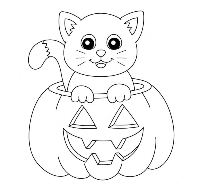 Kids halloween coloring pages free