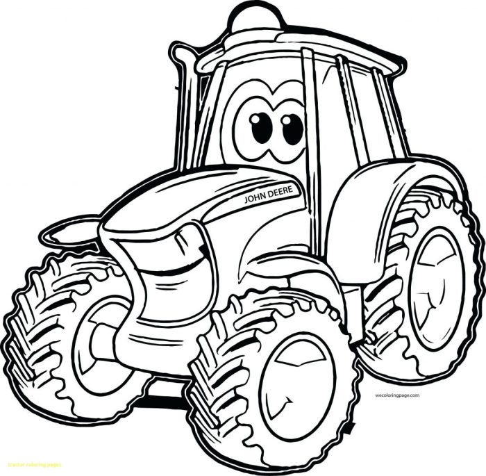 Coloring pages of tractors