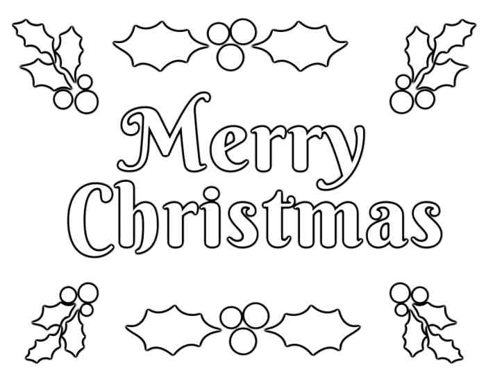 Free Coloring Pages Christmas Festive Fun for All