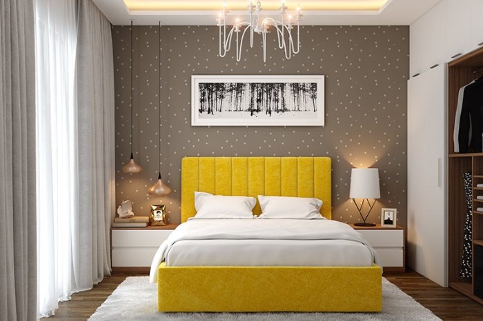 Bedroom wall paper design ideas