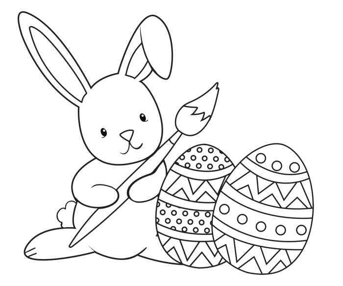 Coloring page bunny