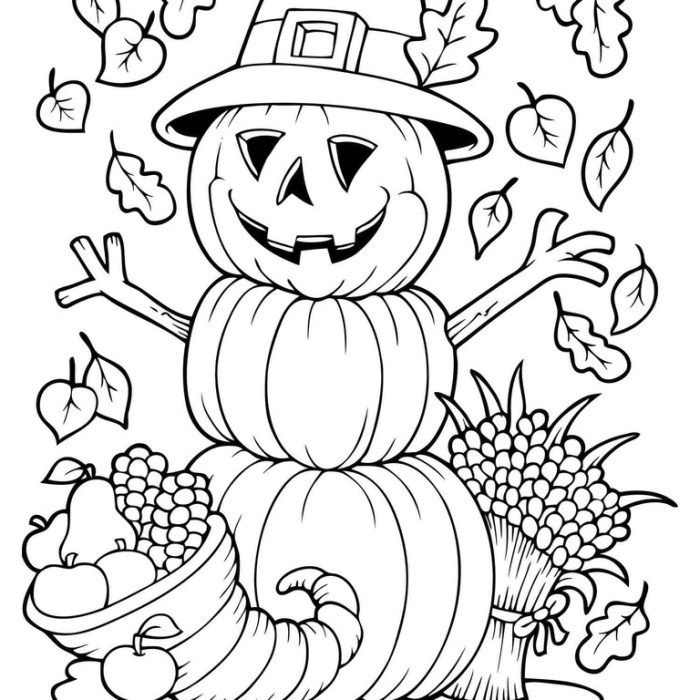 Free Fall Coloring Pages PDF for Kids