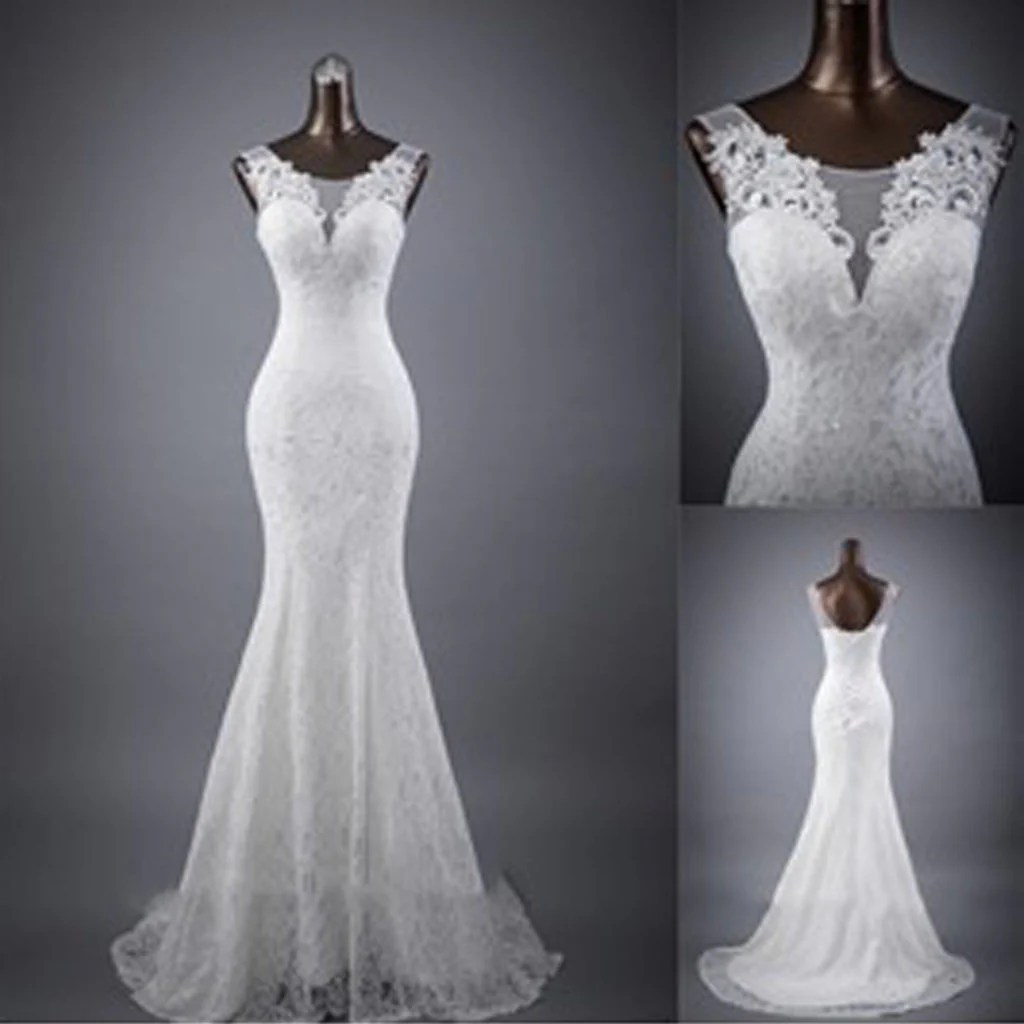 Aline mermaid wedding dress