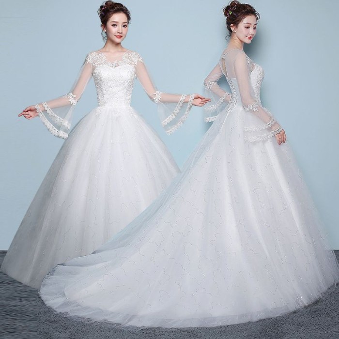 Wedding dresses long tail