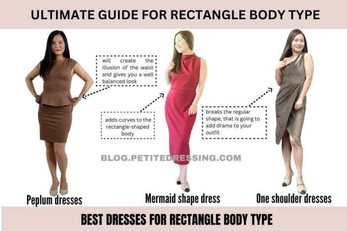 Wedding guest dresses for rectangle body shape