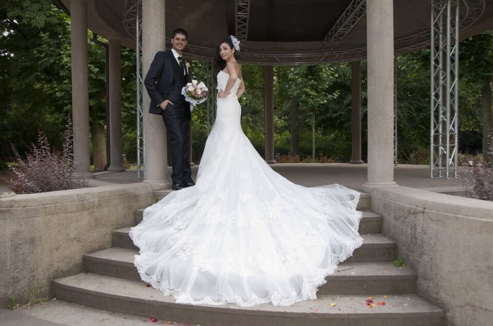 Ball Gown Wedding Dress with Train