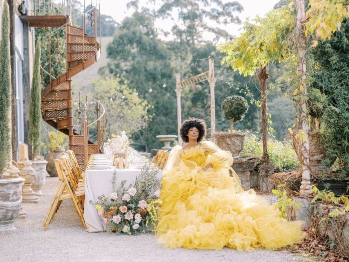 Yellow maxi dress wedding guest